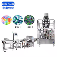 Automatique 1/2/3 couche PVA Détergent Lessive Gousses Doypack Ligne D'emballage Lave-vaisselle Comprimés Machine De Remplissage