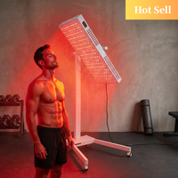 Panneau de lumière infrarouge Ideatherapy, base commerciale, rotation électrique complète, support horizontal et vertical, support de luminothérapie rouge