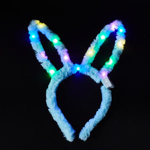 2023 New Style LED Leuchten Blinkende Glühen Haar bänder LED Katzen ohr Glühen Stirnband Frauen Mädchen Kostüm Stirnband für Neon Party - Product Image 3