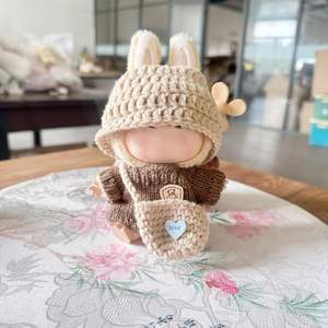 Juego de 2 lindos Mini muñecas de algodón de dibujos animados, accesorios para ropa de muñeca de 17cm, modelo de características suaves, regalo perfecto para niños - Product Image 5