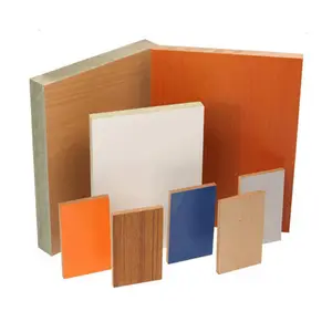 Laminated-mdf-board Hdf Acrylic High Gloss Grey Mdf Slatted Wooden Board For Wall And Ceiling