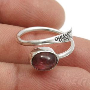 Hermosos anillos de diseñador hechos a mano con piedras preciosas de turmalina natural 100%, joyería de piedras preciosas de plata esterlina 925 a precios al por mayor OEM - Product Image 2