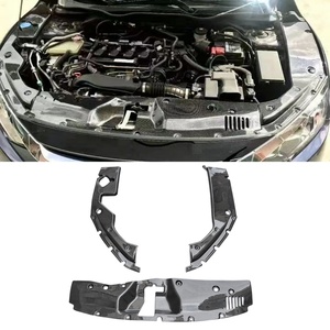 ฝาครอบเครื่องยนต์คาร์บอนไฟเบอร์สำหรับ Honda Civic FK7 Hatchback ปี 2017-2021 พร้อมแผ่นระบายความร้อนตกแต่งฝากระโปรงหน้า สำหรับการปรับแต่งรถยนต์ - Product Image 1