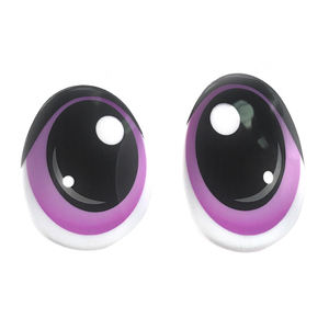 Poupées d'artisanat de mode en gros ovales yeux d'animaux en plastique imprimés de sécurité animés <span class=keywords><strong>pour</strong></span> <span class=keywords><strong>peluche</strong></span> - Product Image 1
