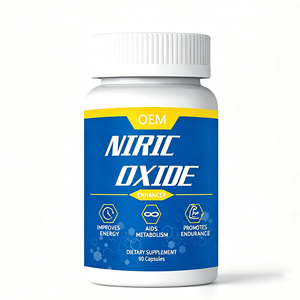 Capsules d'oxyde nitrique OEM, service de marque privée, MOQ 1000 flacons, usine certifiée GMP, utilisation directe pour adultes, santé, sans gluten, sang - Product Image 1