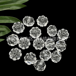 Accessoires de bijoux en perles transparentes en acrylique, boule 18x23mm pour décorations de mariage DIY - Product Image 2