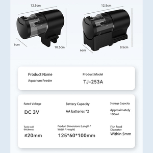 Distributore Automatico di Cibo per Pesci Intelligente con Timer, Capacità 100ML, Dispositivo di Alimentazione Automatica per Acquario, Accessori per Animali Domestici - Product Image 5