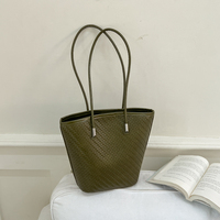 Sac à bandoulière classique spacieux pour femme, texture tissée, cuir PU, longue sangle, léger et durable