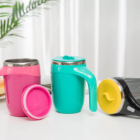 Pas de déversement, Double paroi en plastique 16oz bouteille d'eau potable 500ml tasse de voyage de café