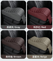 Couvre-accoudoir de voiture en cuir imperméable, coussin d'accoudoir en mousse à mémoire de forme, protection, coussin de repos pour les mains avec augmentation de la hauteur