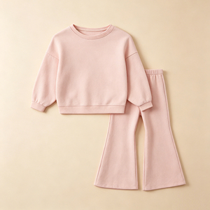 Set con <span class=keywords><strong>Cappuccio</strong></span> Personalizzato per Ragazzi e Ragazze, Manica Lunga, Abbigliamento Autunno Inverno, Vendita all'Ingrosso - Product Image 2