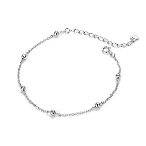 925 스털링 실버 발목 팔찌 비치 Anklets