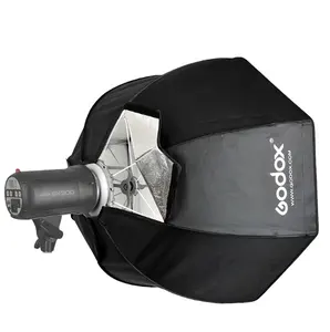 Godox 95厘米37.4英寸伞方便闪光方便八角形软盒太阳灯工作室灯研究与鲍恩斯山软盒