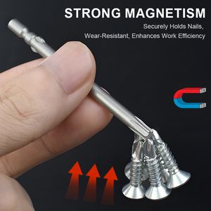 رأس مفك توركس من سبائك الصلب <span class=keywords><strong>S2</strong></span>، بساق 4 مم، لمحركات الدوران الكهربائية من سلسلة 800، مغناطيسي، بطول 40 مم و 60 مم - Product Image 3