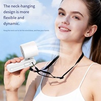 Nouveau ventilateur portable électrique silencieux USB rechargeable 3600 mAh à cinq vitesses pour bureau et voiture – Idéal pour l'été