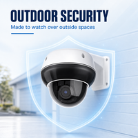 Caméra PTZ dôme extérieure WiFi 5MP avec boîtier ABS étanche et vision nocturne IR