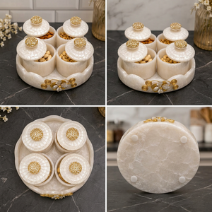 Juego de Recipientes Modernos Clásicos de Resina Ecológica para Almacenamiento de Alimentos, con Tapa Abatible, Herméticos, para Preservar la Frescura, para Uso en la Cocina y Fiestas - Product Image 2