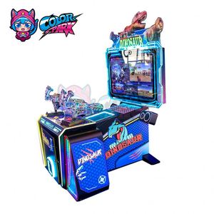 Machine de jeu d'arcade colorée pour enfants, à monnayeur, pour deux joueurs, tir au dinosaure - Product Image 5