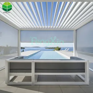 Fabbrica Della cina Fatto di Outdoor Antivento Motorizzato Tende <span class=keywords><strong>A</strong></span> <span class=keywords><strong>Rullo</strong></span> E Tende - Product Image 2