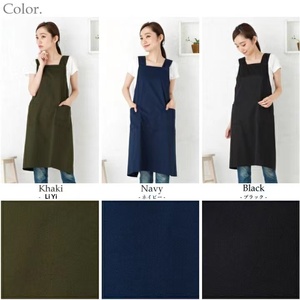 ผ้ากันเปื้อนช่างทำผมทรง H แบบต่างๆ สีสันหลากหลาย ปรับแต่งโลโก้ได้ ผ้าฝ้ายผสมลินิน สำหรับทำอาหาร <span class=keywords><strong>ตัดผม</strong></span> - Product Image 3