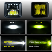 Feux LED 4x4 étanches IP67, projecteurs LED de 3 pouces à faisceau large, feux auxiliaires pour pare-chocs avant de voiture, feux antibrouillard LED