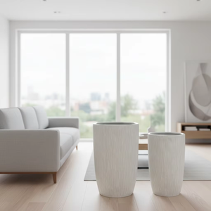 Ensemble de 2 pots de fleurs en céramique émaillée de grande taille, modernes <span class=keywords><strong>et</strong></span> populaires, pour l'extérieur, nouvelle arrivée pour la maison <span class=keywords><strong>et</strong></span> le jardin des centres commerciaux - Product Image 6