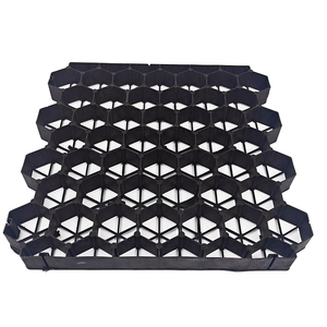Design leve preto HDPE plástico grama grade raiz resistente para jardins e telhados verdes - Product Image 1