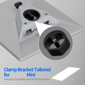 Starlink <b>Mini</b> RV mount & <b>Clamping</b> Kit: Adjustable Aluminum Pole Adapter for Boats and Car Ladders - Product Image 3