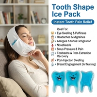 Compresse de gel réutilisable écologique chaud/froid pour les douleurs dentaires et les infections – Idéale pour les dentistes
