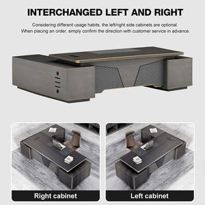 Moderna banca di fascia alta Hotel in legno mobili da ufficio scrivania capo tavolo di lusso CEO Executive scrivania da ufficio - Product Image 3