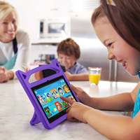 Étui pour tablette enfant en mousse EVA mignon avec béquille pour iPad Air 11 2024/2025/2026 /10e génération/11e génération Housse universelle pour enfant et bébé