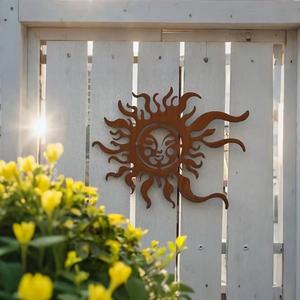 <span class=keywords><strong>Décoration</strong></span> murale en métal en forme de soleil, ornement rustique de style ferme pour jardin et extérieur, pour Pâques, patio, véranda, cour, cadeau - Product Image 5