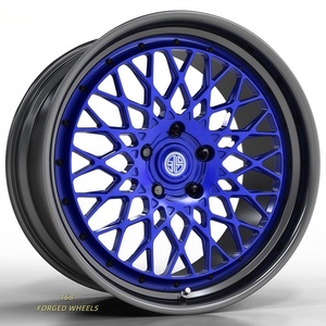 168 moyeux de roue de voiture de tourisme en alliage d'aluminium forgé léger à deux pièces personnalisés pour Mercedes-Benz W140 W126 <span class=keywords><strong>BMW</strong></span> <span class=keywords><strong>E38</strong></span> E39 Audi - Product Image 1