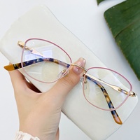 Qingqing gros assorti petit rectangle ovale beau design métal acétate montures optiques lunettes pour homme et femme