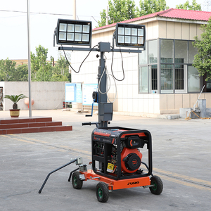 5 Meter Telescopic tháp di động ánh sáng 2x1000 Wát chiếu sáng di động tháp giá - Product Image 2