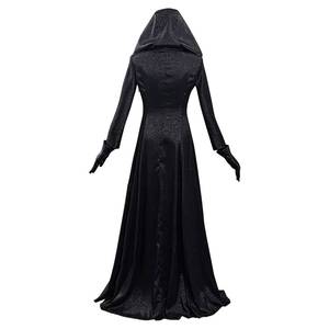 Robe longue noire en polyester pour femme, costume de cosplay Halloween 8 Moth Lady, tenue de scène pour fête et performance TV & cinéma - Product Image 2
