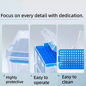 กล่องใส่ปลายปิเปตพลาสติก BAXIT 10ul 96 ช่อง ป้องกันฝุ่น โปร่งใสสูง เพื่อการจัดเก็บที่แม่นยำ - Product Image 5