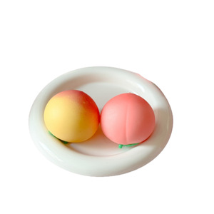 Juguetes Antiestrés Creativos, Novedosos, Divertidos y Lindos con Forma de Durazno, Pelotas Antiestrés Realistas con Forma de Fruta, Venta al Por Mayor - Product Image 5