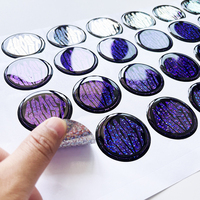 Autocollant en résine époxy transparente 3D ovale avec logo personnalisé imprimé, prix compétitif