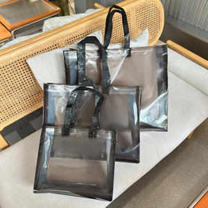 Sacs fourre-tout en PVC transparent imprimables en gros, logo personnalisé imprimé, <span class=keywords><strong>pochette</strong></span> rectangulaire debout pour la plage ou cadre <span class=keywords><strong>photo</strong></span> - Product Image 4