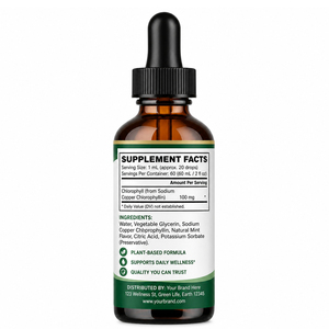 Healthcare Vegan Chlorophyll Oral Liquid Drops Immune System Booster Antioxidant Digestion Support Dairy-Free High-<b>Protein</b> - Product Image 4