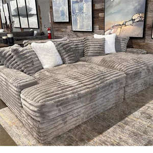 <span class=keywords><strong>Sofa</strong></span> kain korduroi merah muda mewah, <span class=keywords><strong>Sofa</strong></span> dengan bantal pegas tahan lama, rakitan mudah untuk penggunaan rumah Hotel, furnitur ruang tamu - Product Image 4