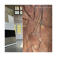 Modernes Design Steinwand verkleidung Fliesen Großhandel 3D-Modell Außen Rock Look Kunststein Wasserfälle Big Slab Stone Form