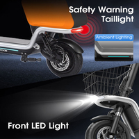 Nuevo Scooter Eléctrico Plegable de 10 Pulgadas y 350W 2026, Modo Dual, Asiento, Portaequipajes, Suspensión Completa, Motor sin Escobillas X9, 32KM/H, Carga de 120kg