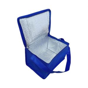 Bolsa Térmica Pequeña Azul, Bolsas y Cajas Térmicas para Almuerzo, Caja Térmica Versátil para Almacenamiento Portátil, Bolsa Térmica para Alimentos con Asa, No Tejida - Product Image 1