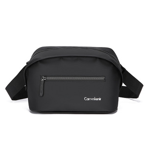 Bolso Bandolera de Nylon para Hombre, Pequeño, Impermeable, con Cierre de Cremallera, para Uso Diario, con Decoración de Logotipo - Product Image 2