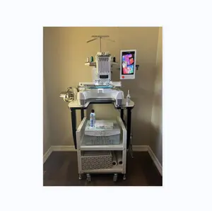 Perfect condition used Japan brand single head 15 needles embroidery machine with cheap price