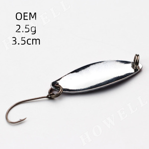 Señuelo de Pesca Giratorio HOWELL de 2.5g y 3.5cm, Colorido, para <span class=keywords><strong>Trucha</strong></span> y Lubina, para Pesca en Ríos, Lagos y Arroyos, Hecho de Acero - Product Image 5