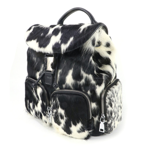 Premium Plush Texture Original Designer <b>Backpack</b> Fashion Cow Print Travel <b>Backpack</b> with Adjustable Straps - Product Image 3