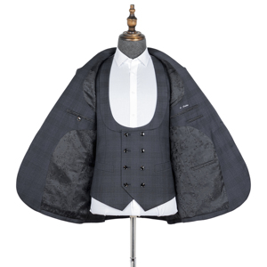 Conjunto de 3 piezas para <span class=keywords><strong>hombre</strong></span>, traje <span class=keywords><strong>a</strong></span> <span class=keywords><strong>medida</strong></span> para <span class=keywords><strong>hombre</strong></span>, chaleco de negocios Formal personalizado, traje de chaqueta para <span class=keywords><strong>hombre</strong></span> - Product Image 4